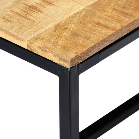 Dining Bench Solid Rough Mango Wood