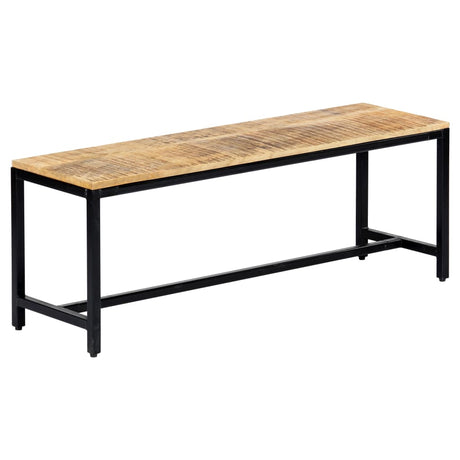 Dining Bench Solid Rough Mango Wood