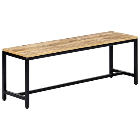 Dining Bench Solid Rough Mango Wood