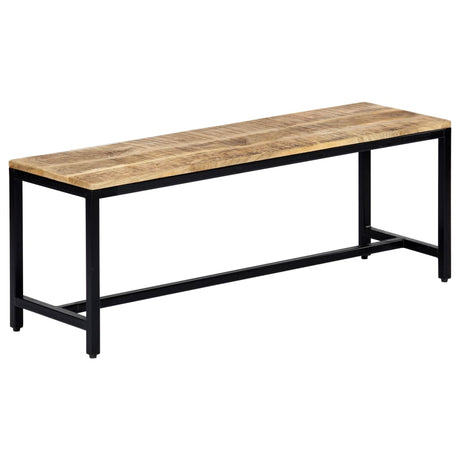 Dining Bench Solid Rough Mango Wood