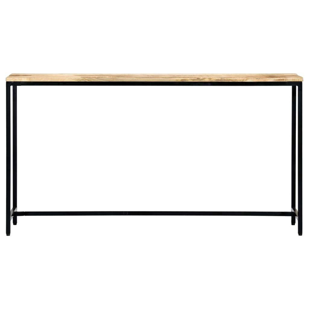 Console Table 140x35x76 cm Solid Rough Mango Wood