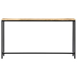 Console Table 140x35x76 cm Solid Rough Mango Wood
