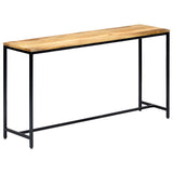 Console Table 140x35x76 cm Solid Rough Mango Wood