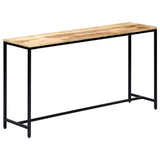 Console Table 140x35x76 cm Solid Rough Mango Wood