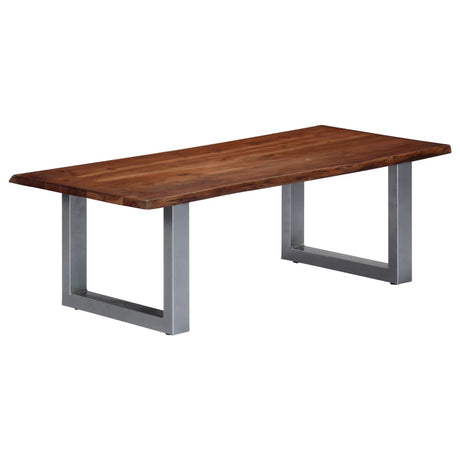 Coffee Table With Live Edges 115X60X40Cm Solid Acacia Wood