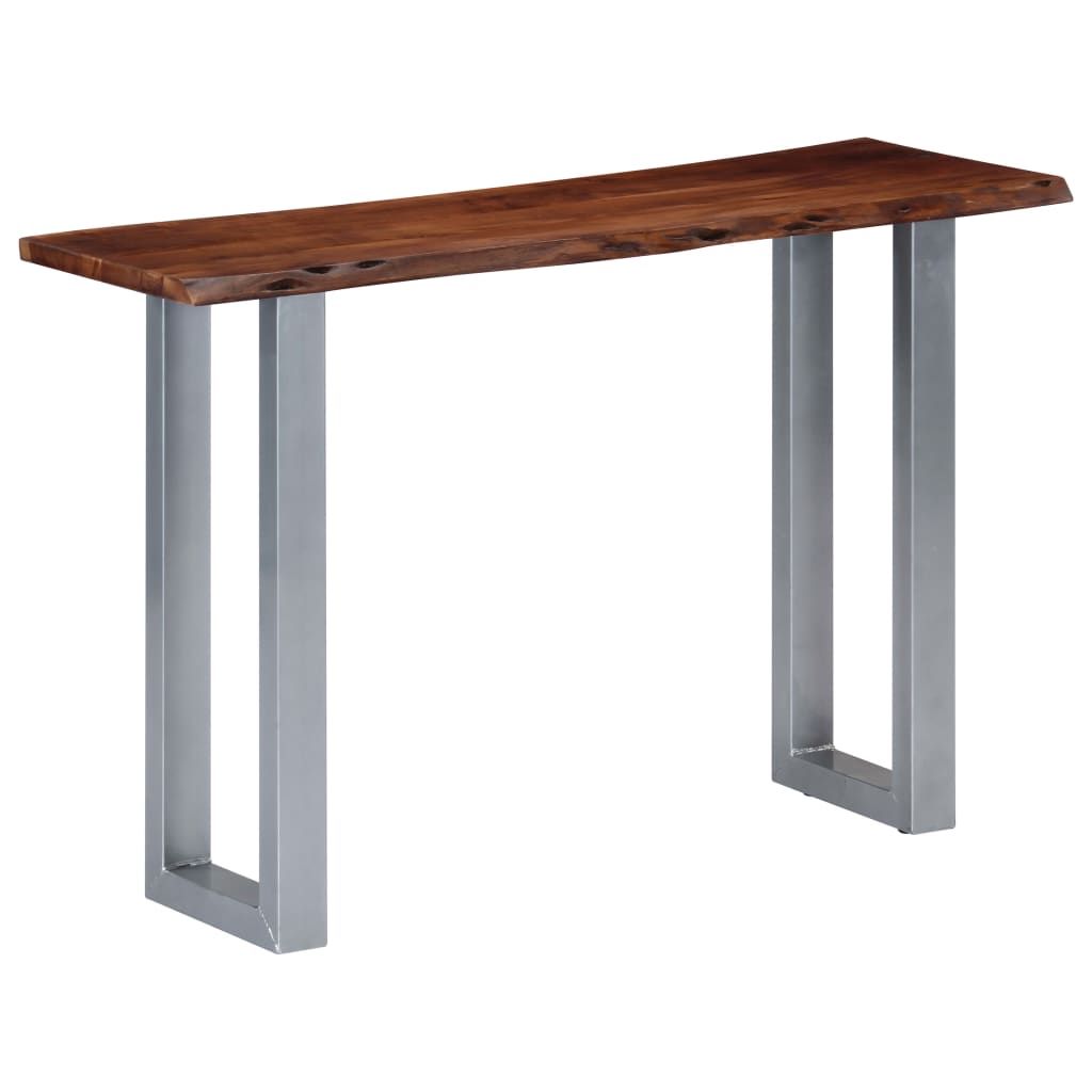 Console Table 115x35x76 cm Solid Aacia Wood and Iron