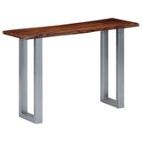 Console Table 115x35x76 cm Solid Aacia Wood and Iron