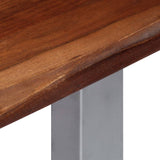 Console Table 115x35x76 cm Solid Aacia Wood and Iron