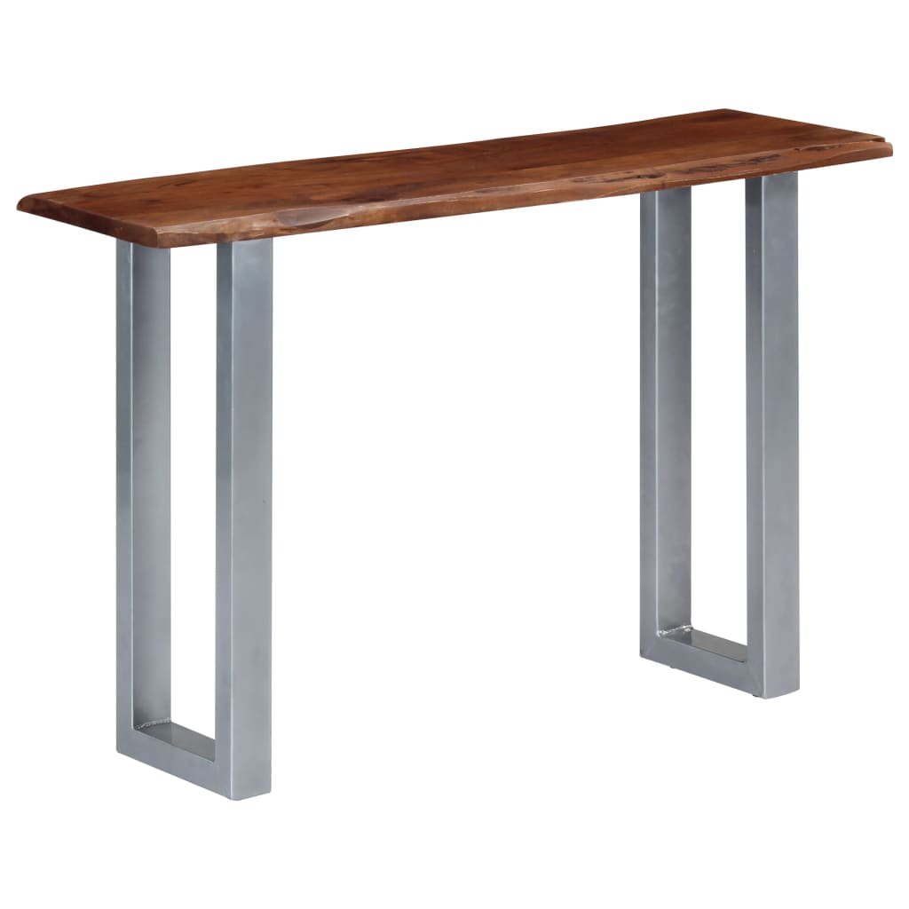 Console Table 115x35x76 cm Solid Aacia Wood and Iron