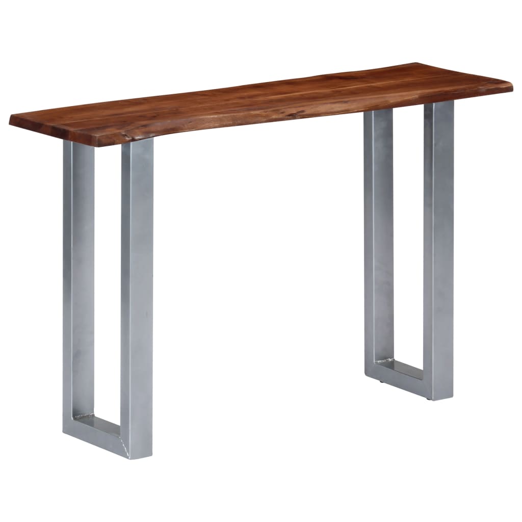 Console Table 115x35x76 cm Solid Aacia Wood and Iron