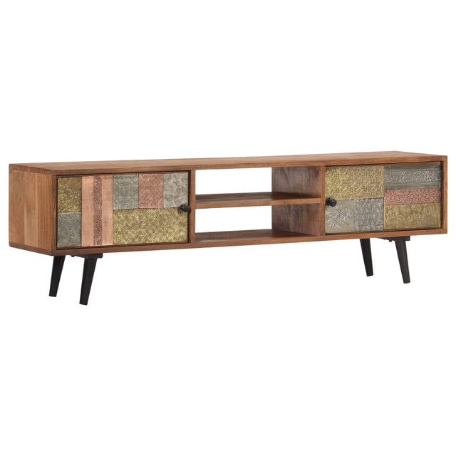 Tv Cabinet 140X30X40 Cm Solid Acacia Wood