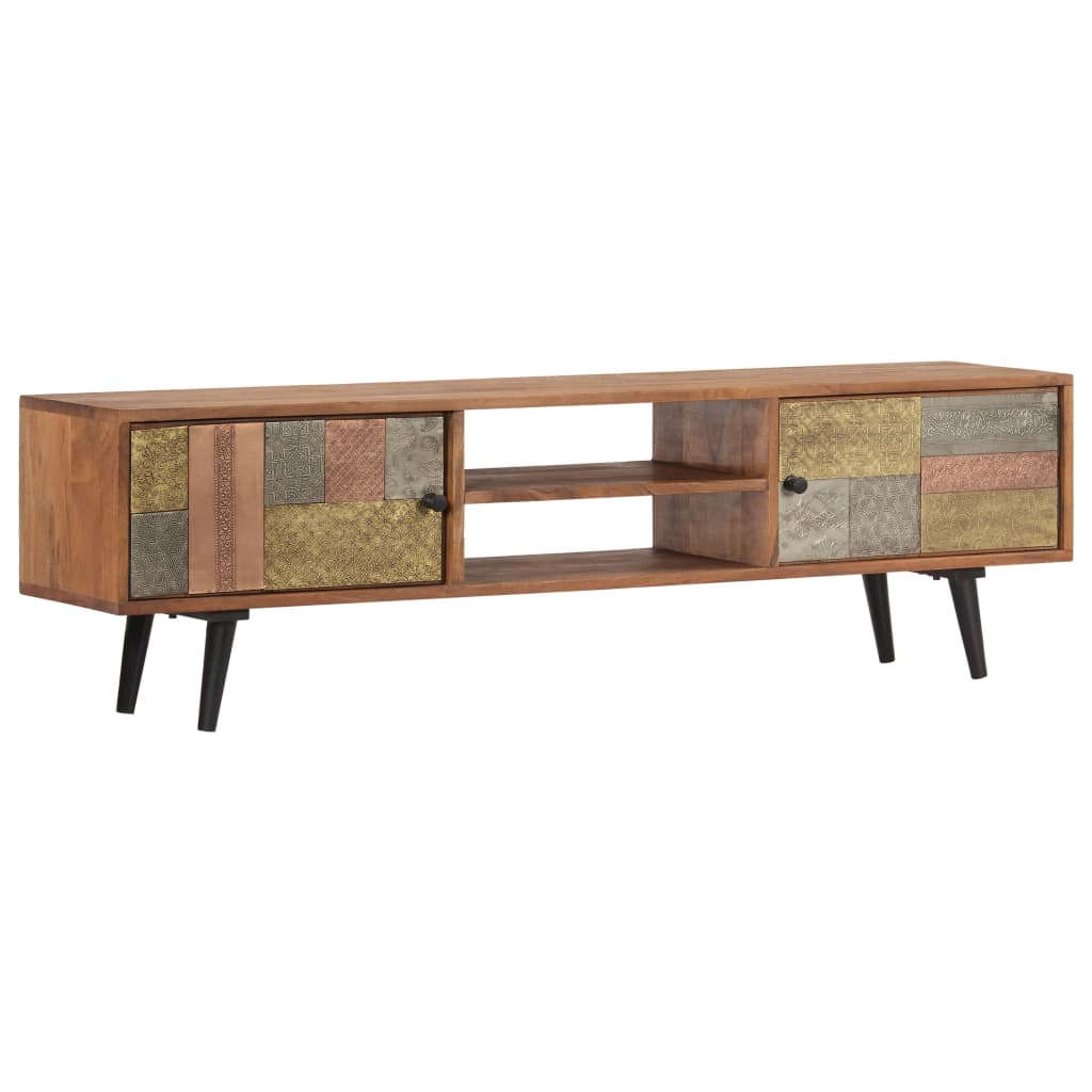 Tv Cabinet 140X30X40 Cm Solid Acacia Wood