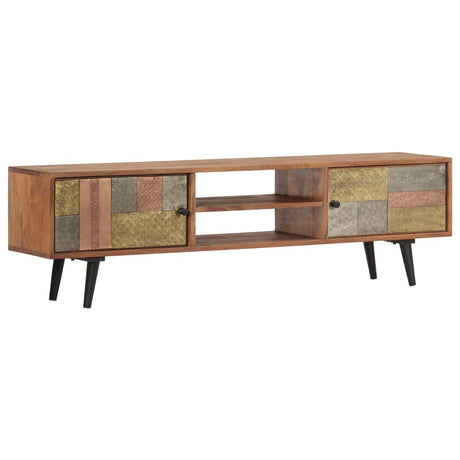 Tv Cabinet 140X30X40 Cm Solid Acacia Wood