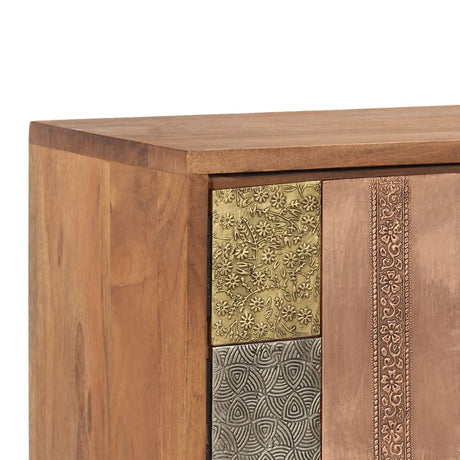 Tv Cabinet 140X30X40 Cm Solid Acacia Wood