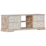 Tv Cabinet 120X30X40 Cm Solid Acacia Wood