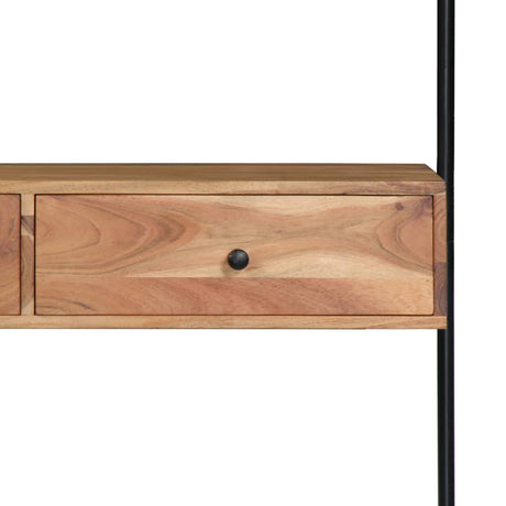 Wall Desk 90X40X170 Cm Solid Acacia Wood