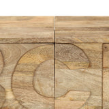 Alphabet Cabinet With 6 Drawers 120X35X79 Cm Solid Mango Wood