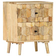 Bedside Cabinet 40X30X50 Cm Solid Mango Wood