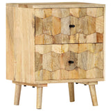 Bedside Cabinet 40X30X50 Cm Solid Mango Wood