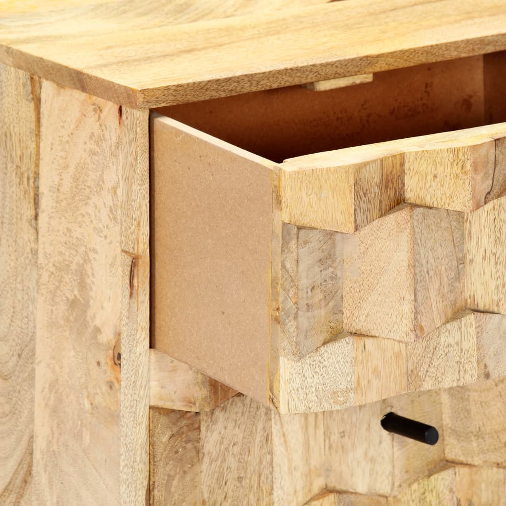 Bedside Cabinet 40X30X50 Cm Solid Mango Wood