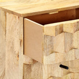 Bedside Cabinet 40X30X50 Cm Solid Mango Wood
