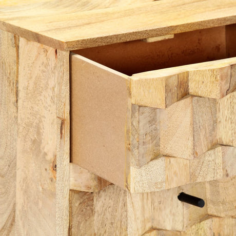 Bedside Cabinet 40X30X50 Cm Solid Mango Wood
