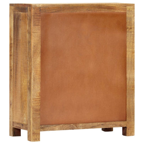 Sideboard 65X30X75 Cm Solid Rough Mango Wood