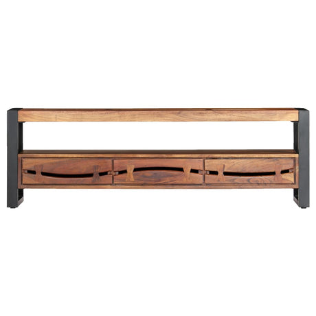 Tv Cabinet 140X30X45 Cm Solid Acacia Wood