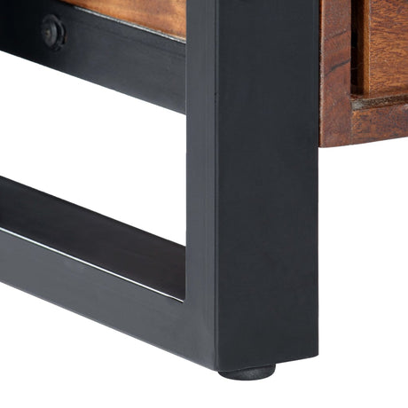 Tv Cabinet 140X30X45 Cm Solid Acacia Wood