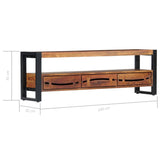 Tv Cabinet 140X30X45 Cm Solid Acacia Wood