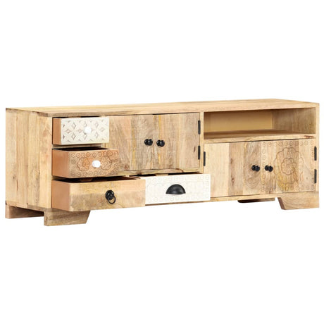 Tv Cabinet 120X30X40 Cm Solid Mango Wood