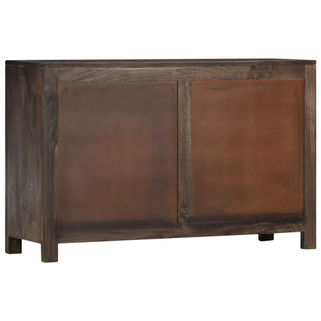 Sideboard With Carved Design 110X35X70 Cm Solid Mango Wood