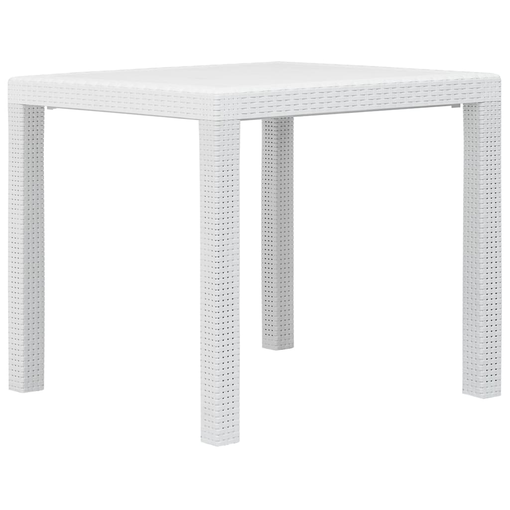 Garden Table Plastic Rattan Look
