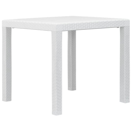Garden Table Plastic Rattan Look