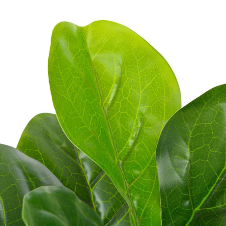 Artificial Plant Fiddle Leaves With Pot Green