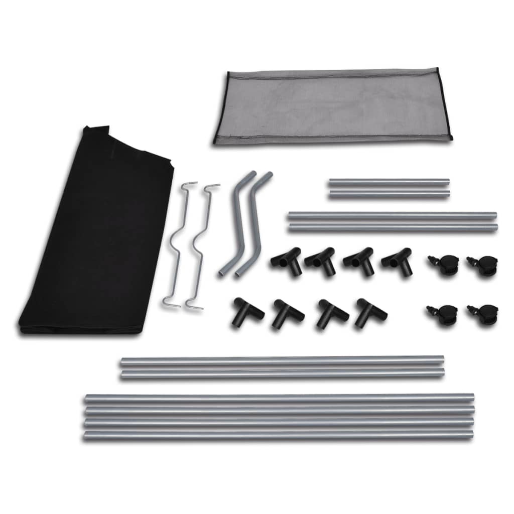 Laundry Sorters With Bags 2 Pcs Black And Grey