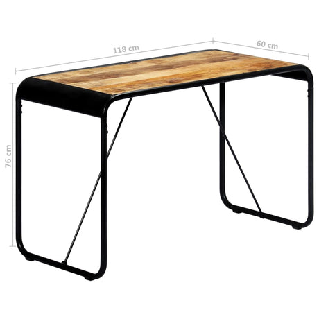 Dining Table Solid Rough Mango Wood