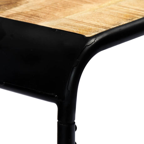 Console Table 140X35X76 Cm Solid Rough Mango Wood