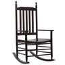 Rocking Chair With Curved Seat Poplar Wood