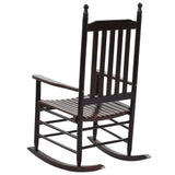 Rocking Chair With Curved Seat Poplar Wood