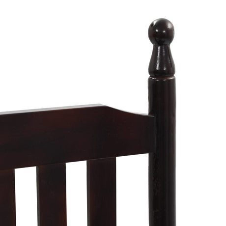 Rocking Chair With Curved Seat Poplar Wood