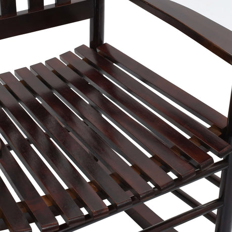Rocking Chair With Curved Seat Poplar Wood