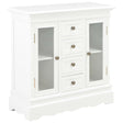 Sideboard White 70X28X70 Cm Solid Pine Wood