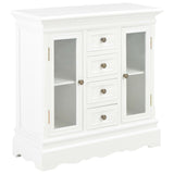 Sideboard White 70X28X70 Cm Solid Pine Wood