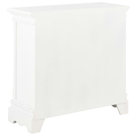 Sideboard White 70X28X70 Cm Solid Pine Wood