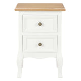 Bedside Cabinet 2 Pcs White 35X30X49 Cm Mdf
