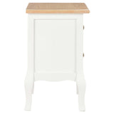 Bedside Cabinet 2 Pcs White 35X30X49 Cm Mdf
