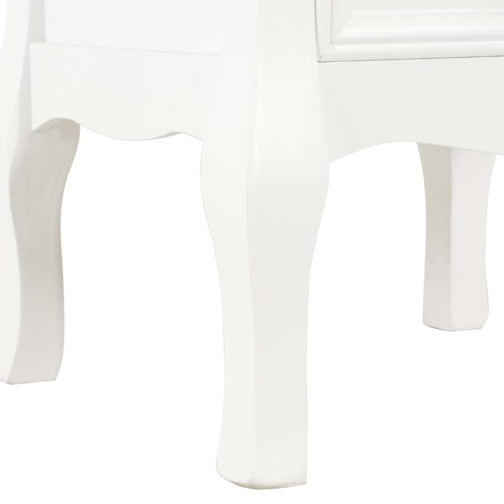 Bedside Cabinet 2 Pcs White 35X30X49 Cm Mdf