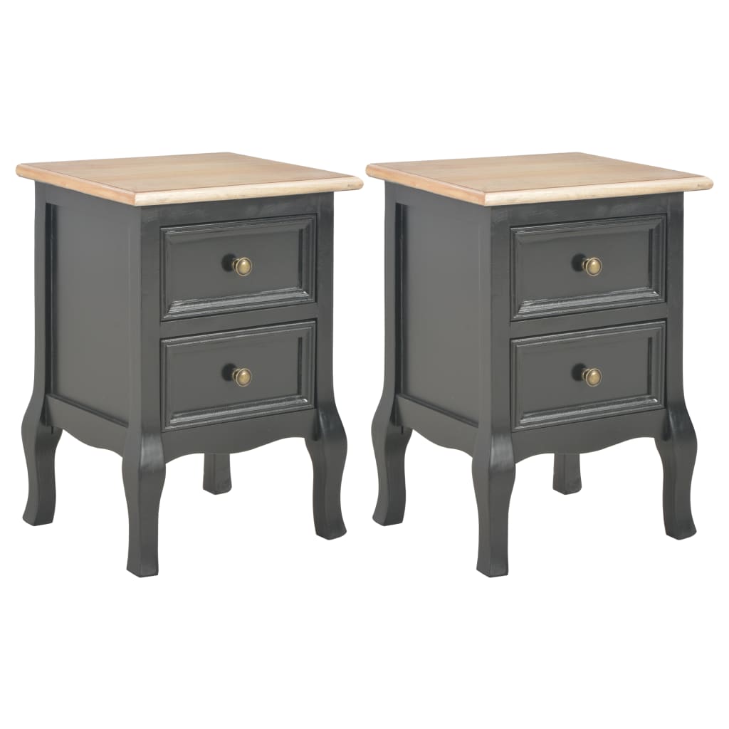 Bedside Cabinet 2 Pcs White 35X30X49 Cm Mdf