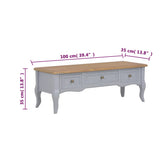 Tv Cabinet 100X35X35 Cm Wood